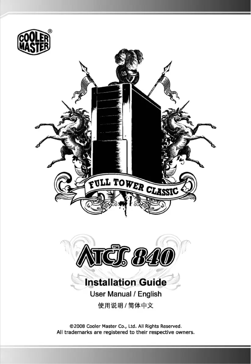 Imagen de la primera página del manual del dispositivo ATCS 840