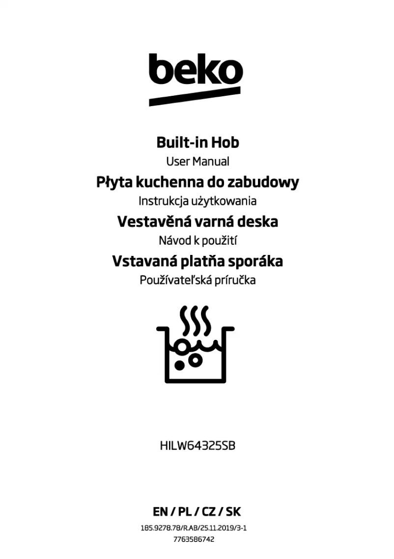 Image de la première page du manuel de l'appareil HILW64325SB