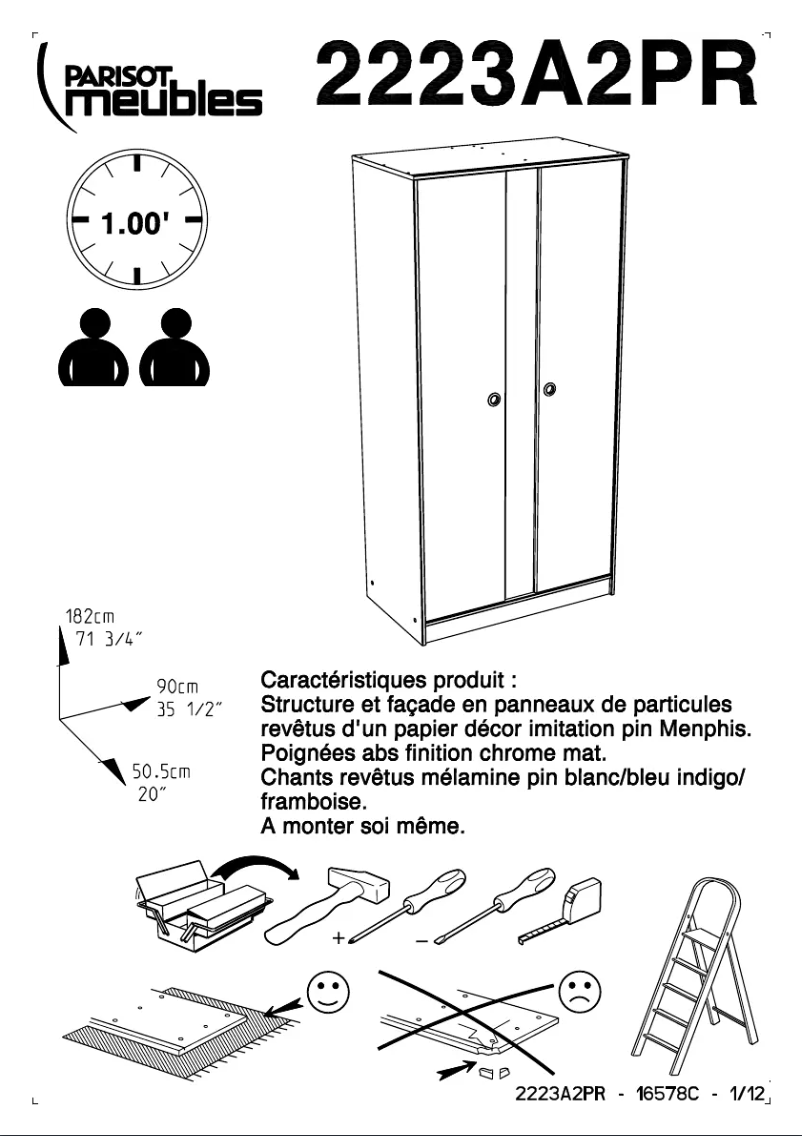 Page n°1 - Manuel utilisateur Parisot Smoozy 2223A2PR