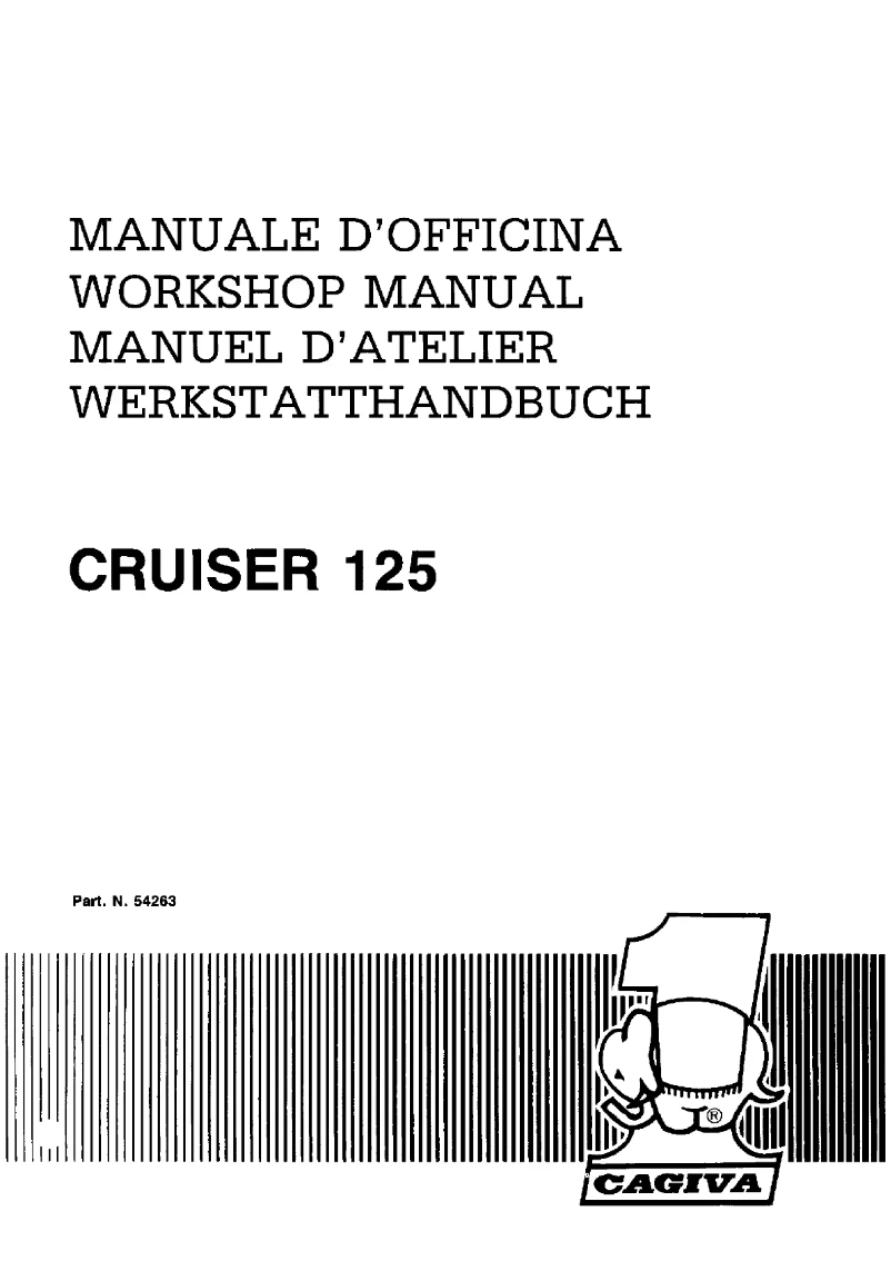 Page 1 de la notice Manuel utilisateur Cagiva Cruiser 125 (1987)