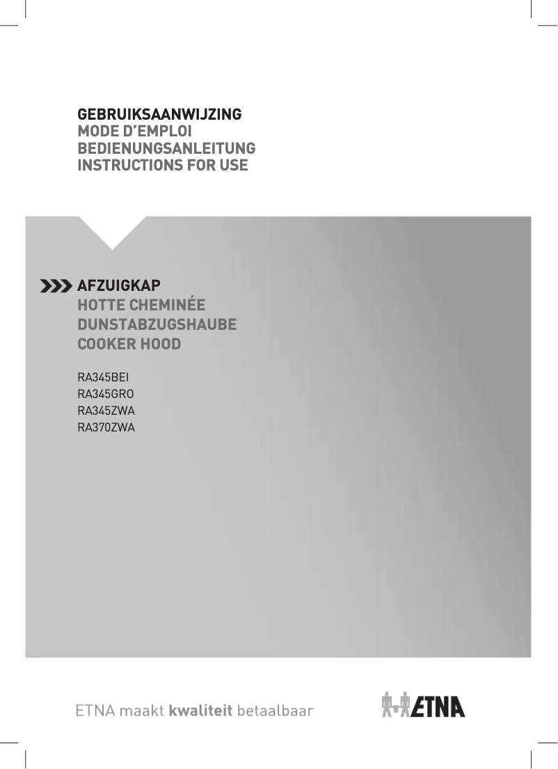 Page 1 de la notice Manuel utilisateur Etna RA370ZWA
