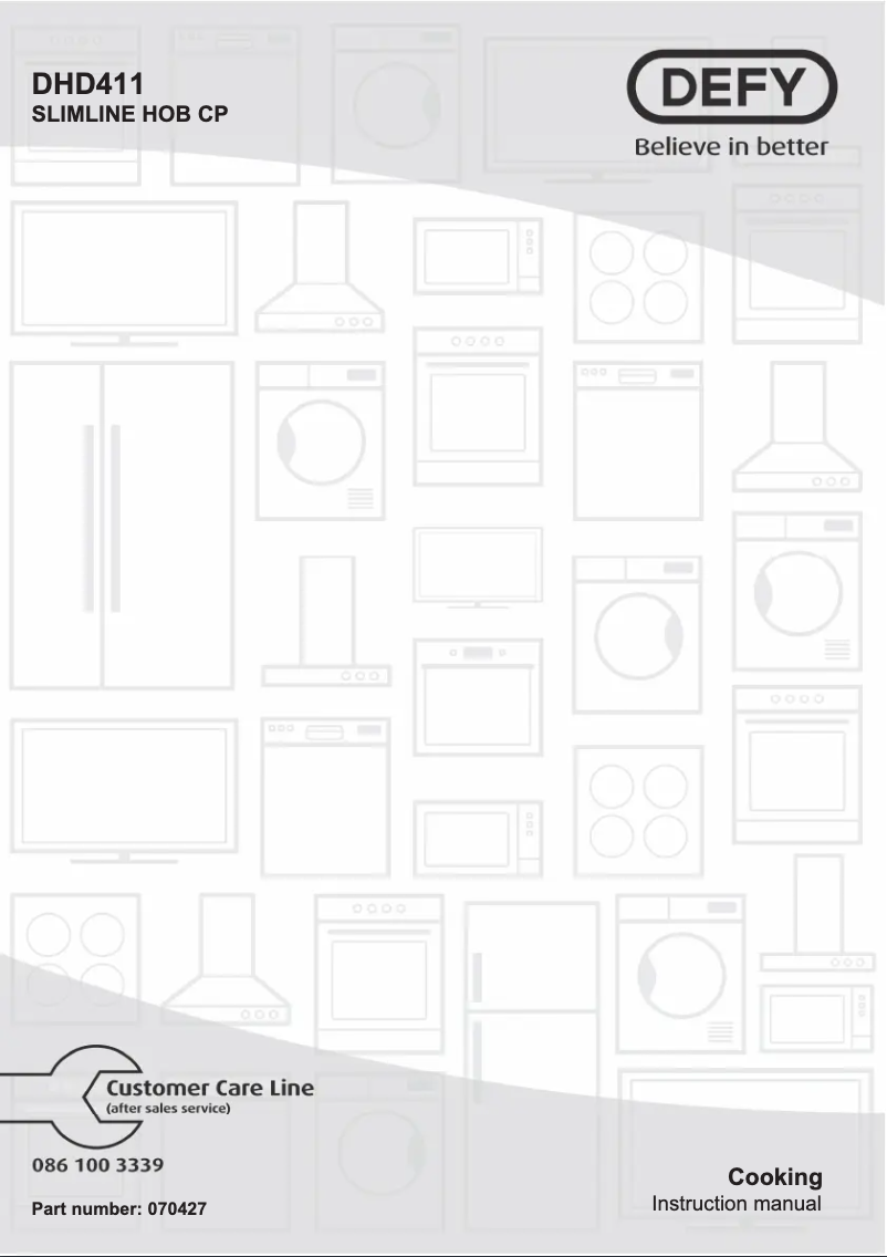 Page 1 de la notice Manuel utilisateur Defy DHD411