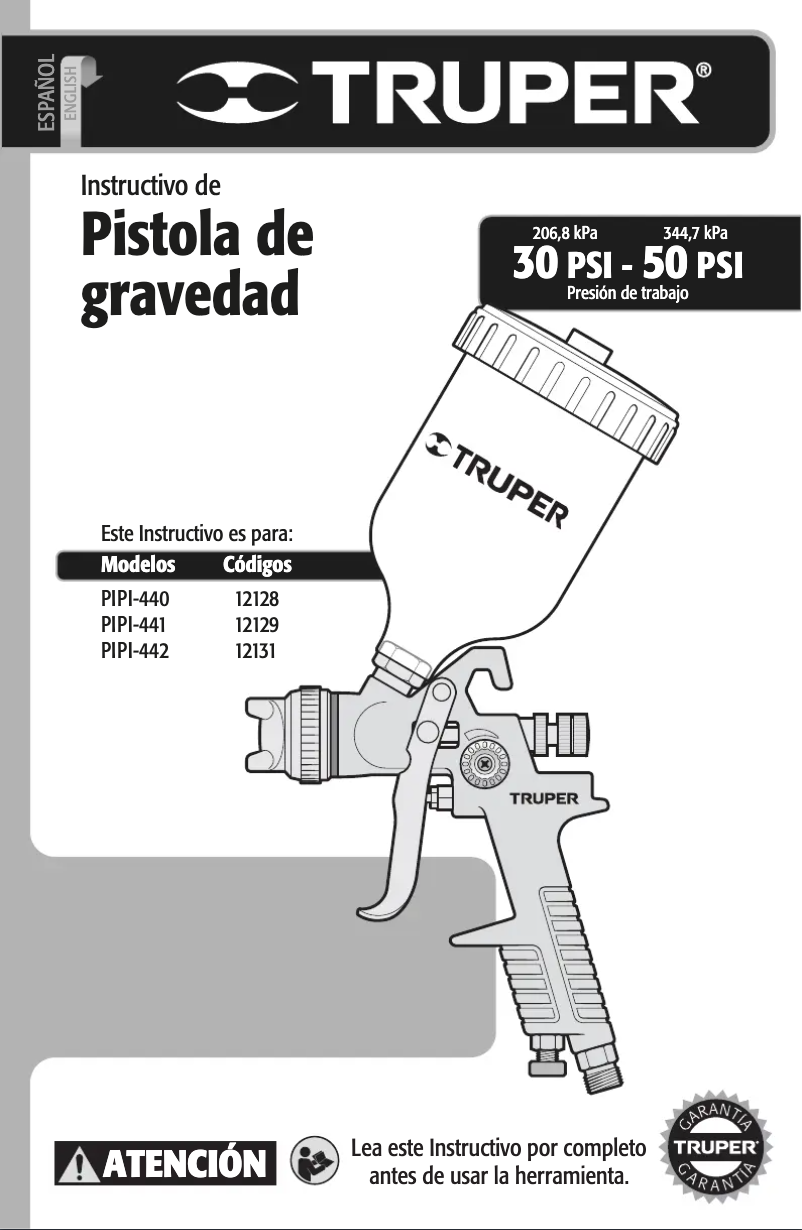 Page n°1 - Manuel utilisateur Truper PIPI-441