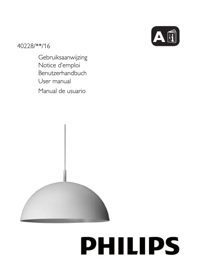 Page 1 de la notice Manuel utilisateur Philips myLiving 40228/11/16