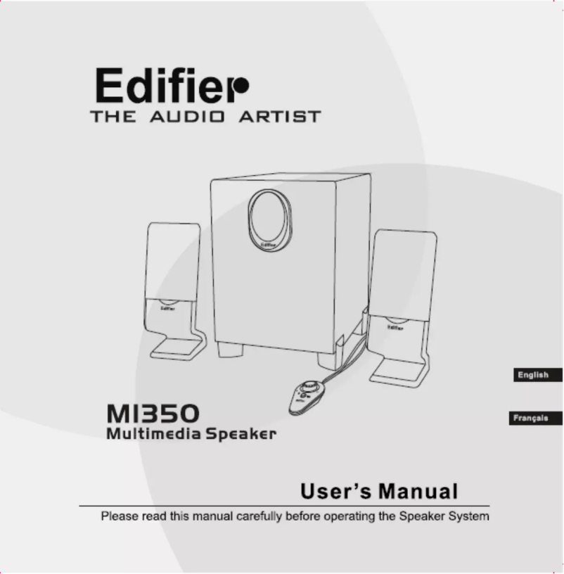 Page n°1 - Manuel utilisateur Edifier M1350