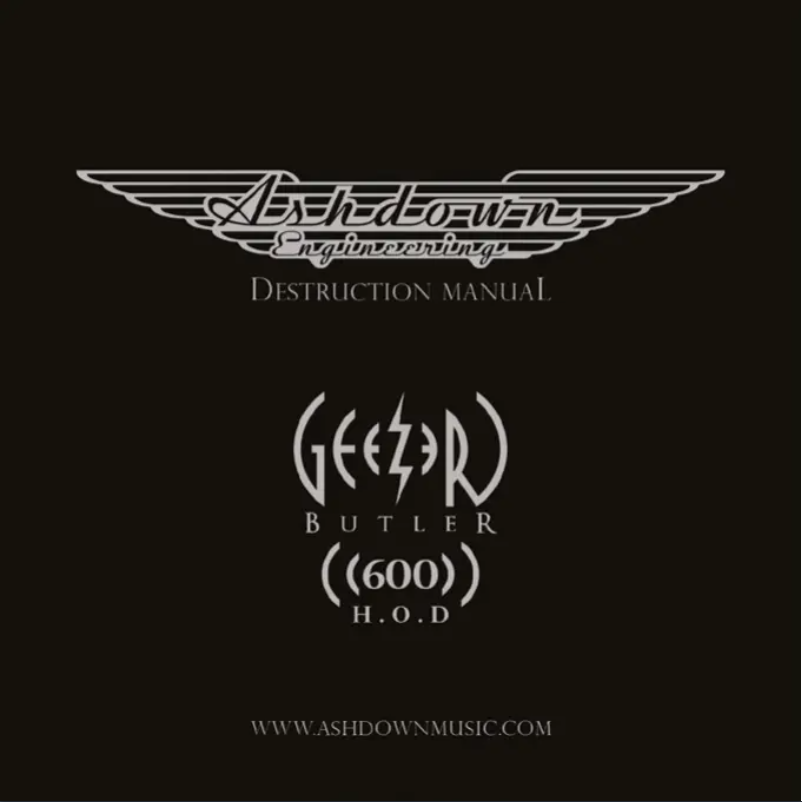 Página 1 del manual Manual de usuario Ashdown Engineering HOD-600