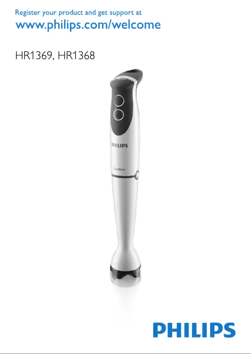 Página 1 del manual Manual de usuario Philips HR1369