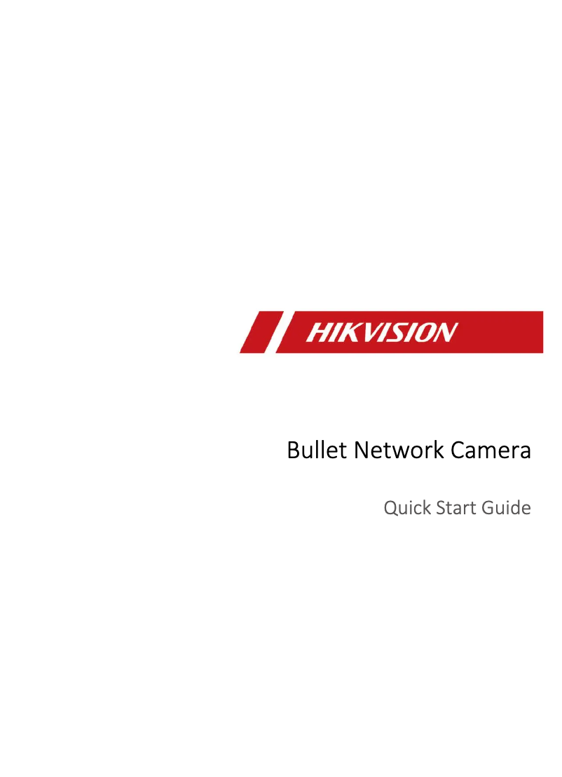 Page n°1 - Guide de démarrage rapide Hikvision DS-2CD2T46G1-4I/SL