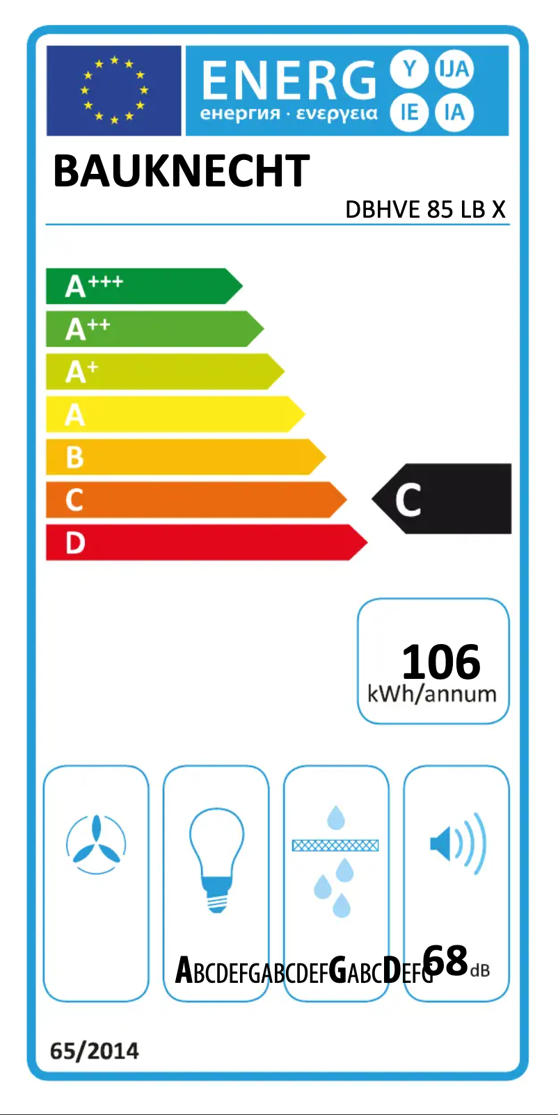 Image de la première page du manuel de l'appareil DBHVE 85 LB X