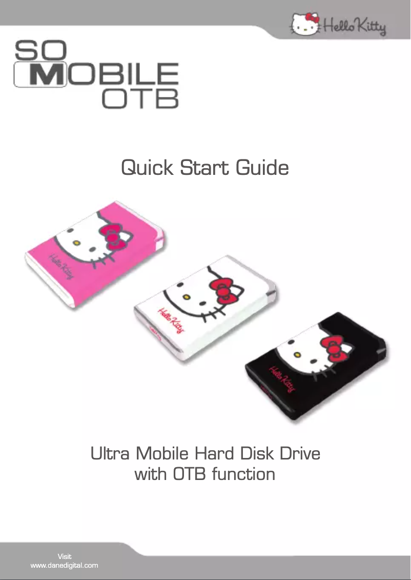 Image de la première page du manuel de l'appareil Hello Kitty