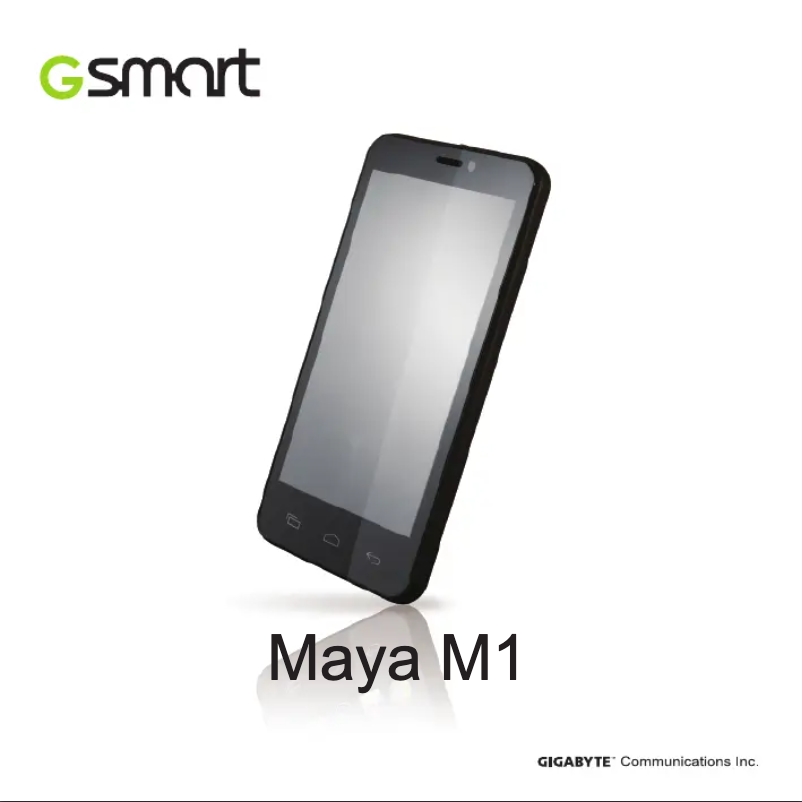 Page n°1 - Manuel utilisateur GSmart Maya M1