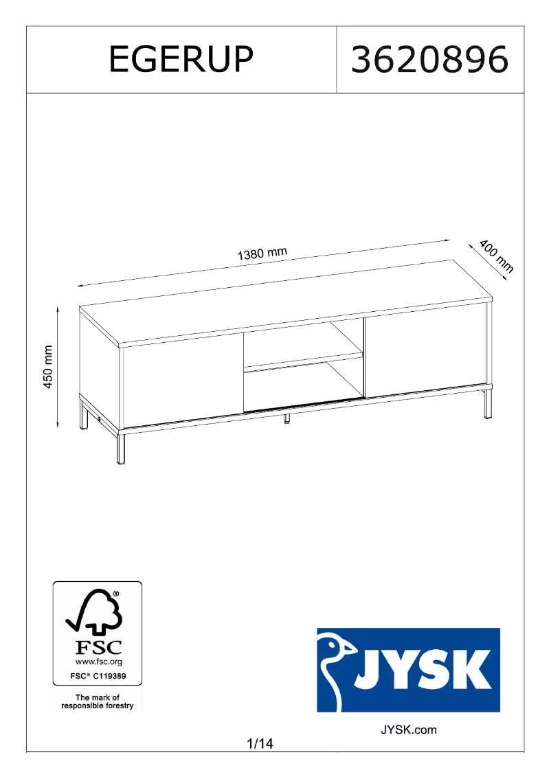 Image de la première page du manuel de l'appareil Egerup