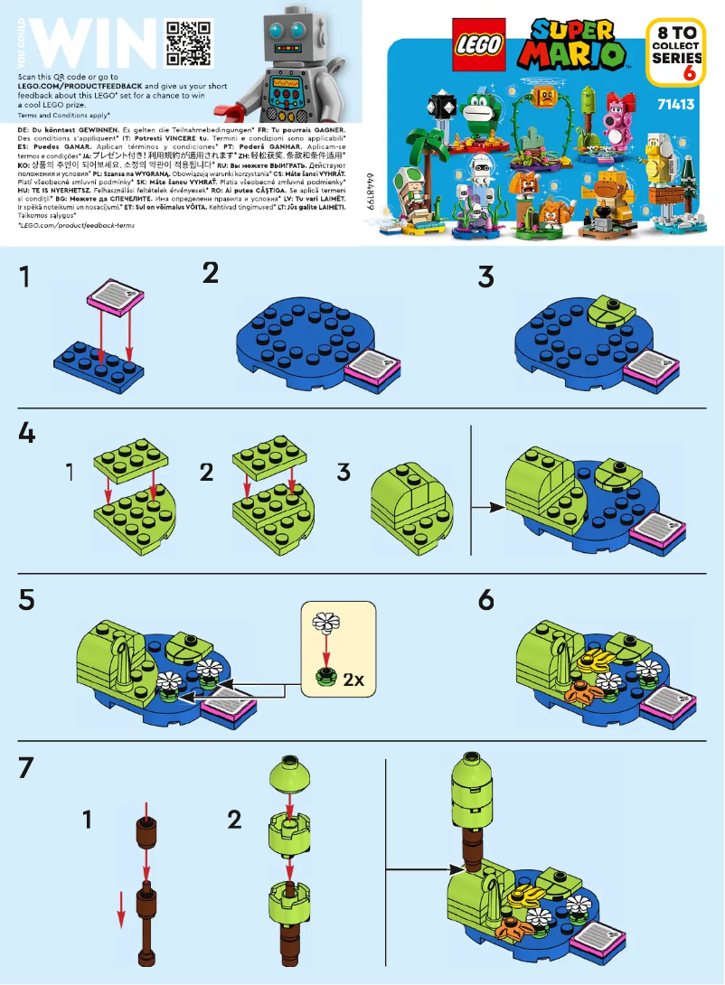 Page 1 de la notice Manuel utilisateur Lego Super Mario 71413