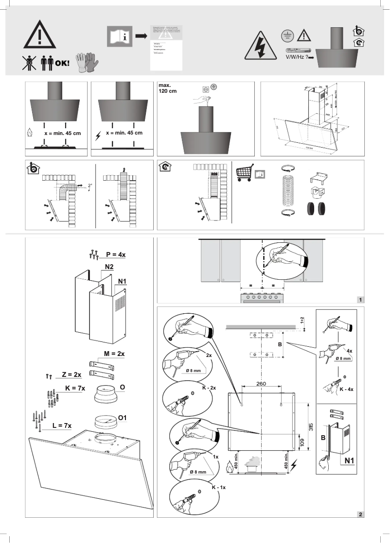 Page n°1 - Guide d'installation Asko CD4634B