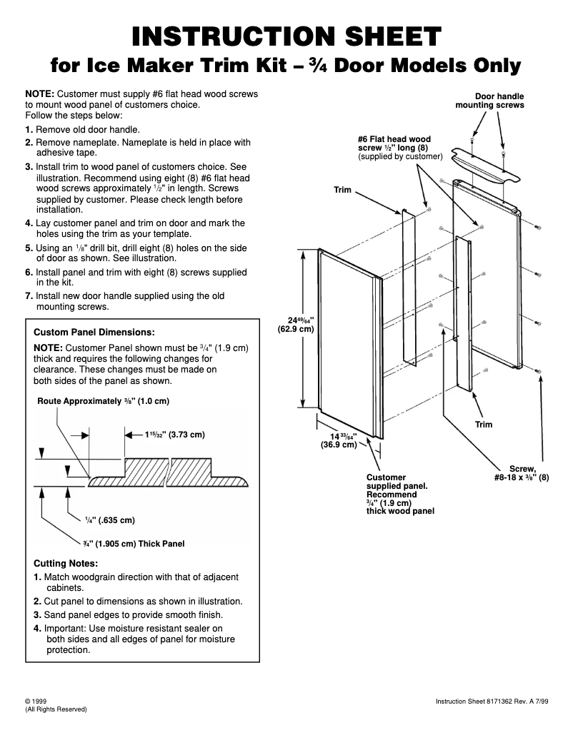 Image de la première page du manuel de l'appareil 8171367