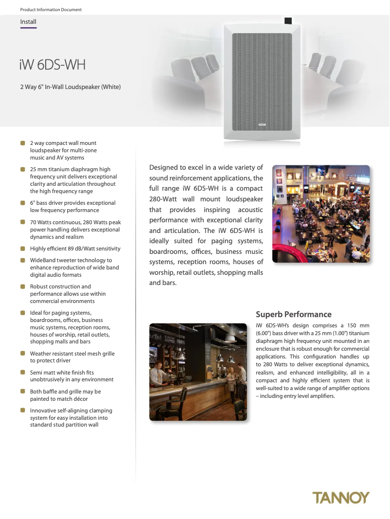 Image de la première page du manuel de l'appareil iW 6DS