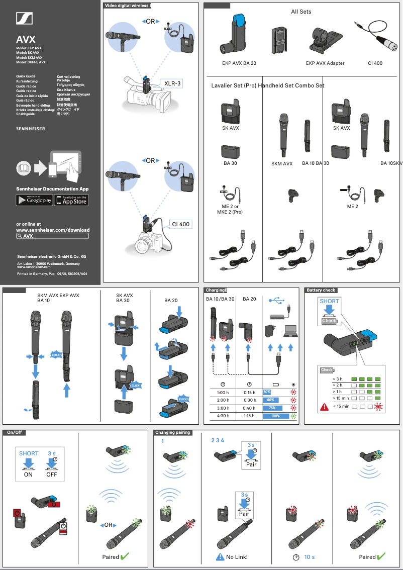 Image de la première page du manuel de l'appareil AVX-835