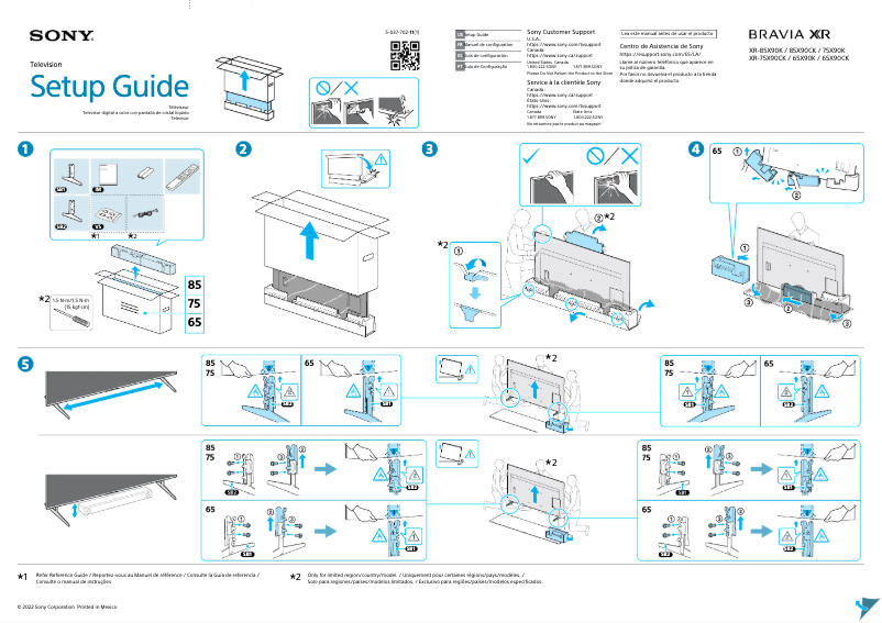 Image de la première page du manuel de l'appareil XR-65X90CK