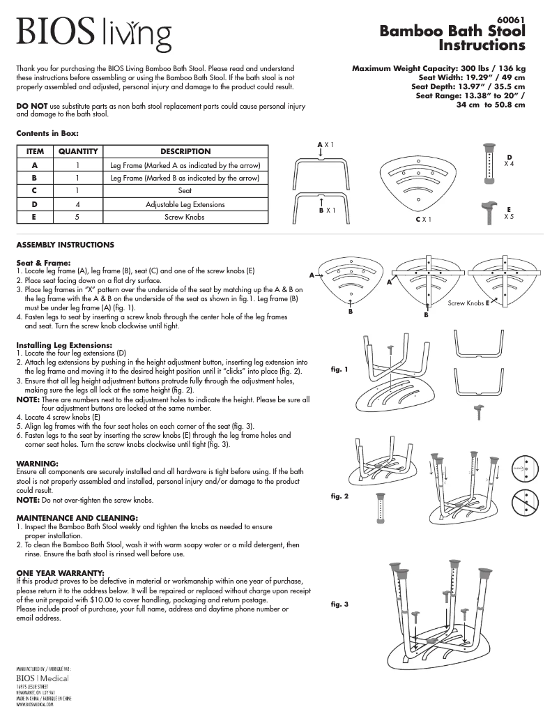 Page n°1 - Manuel utilisateur BIOS Living 60061