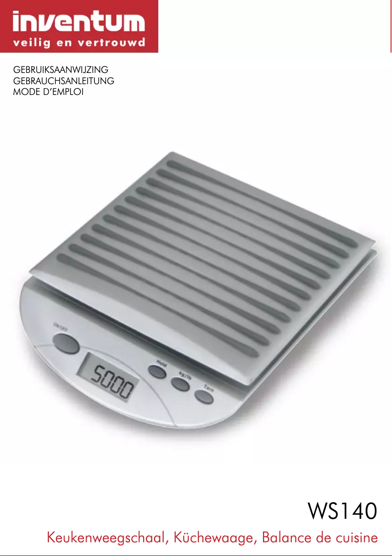 Page n°1 - Manuel utilisateur Inventum WS140