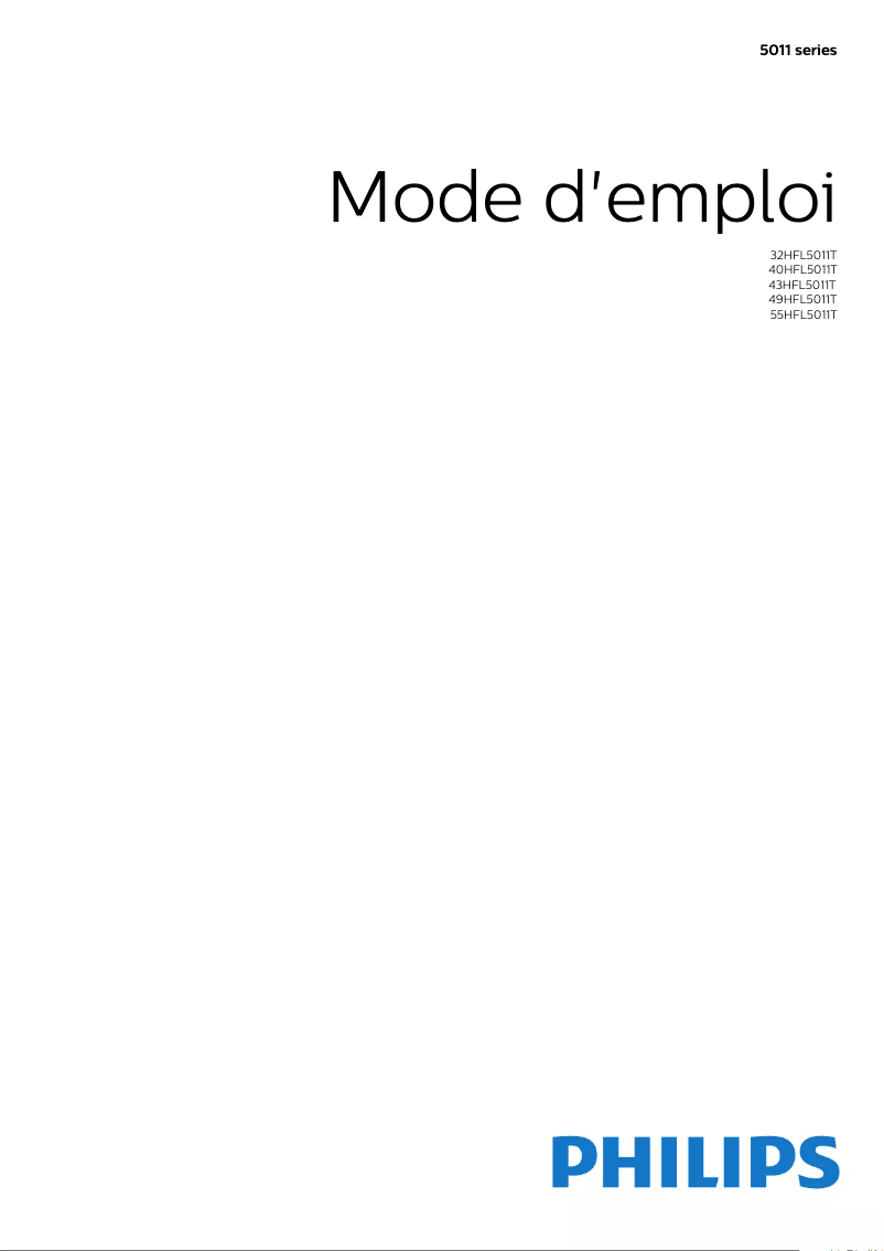 Página 1 del manual Manual de usuario Philips 32HFL5011T