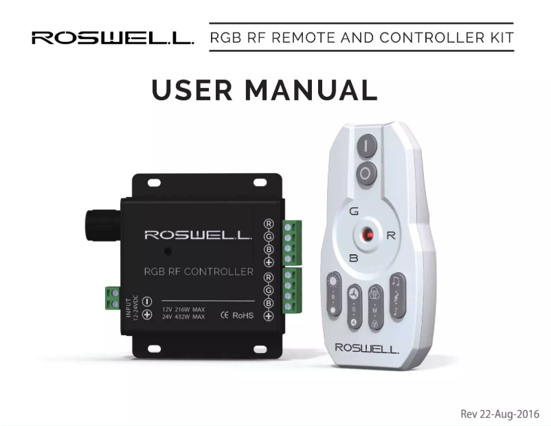Page n°1 - Manuel utilisateur Roswell C920-1620