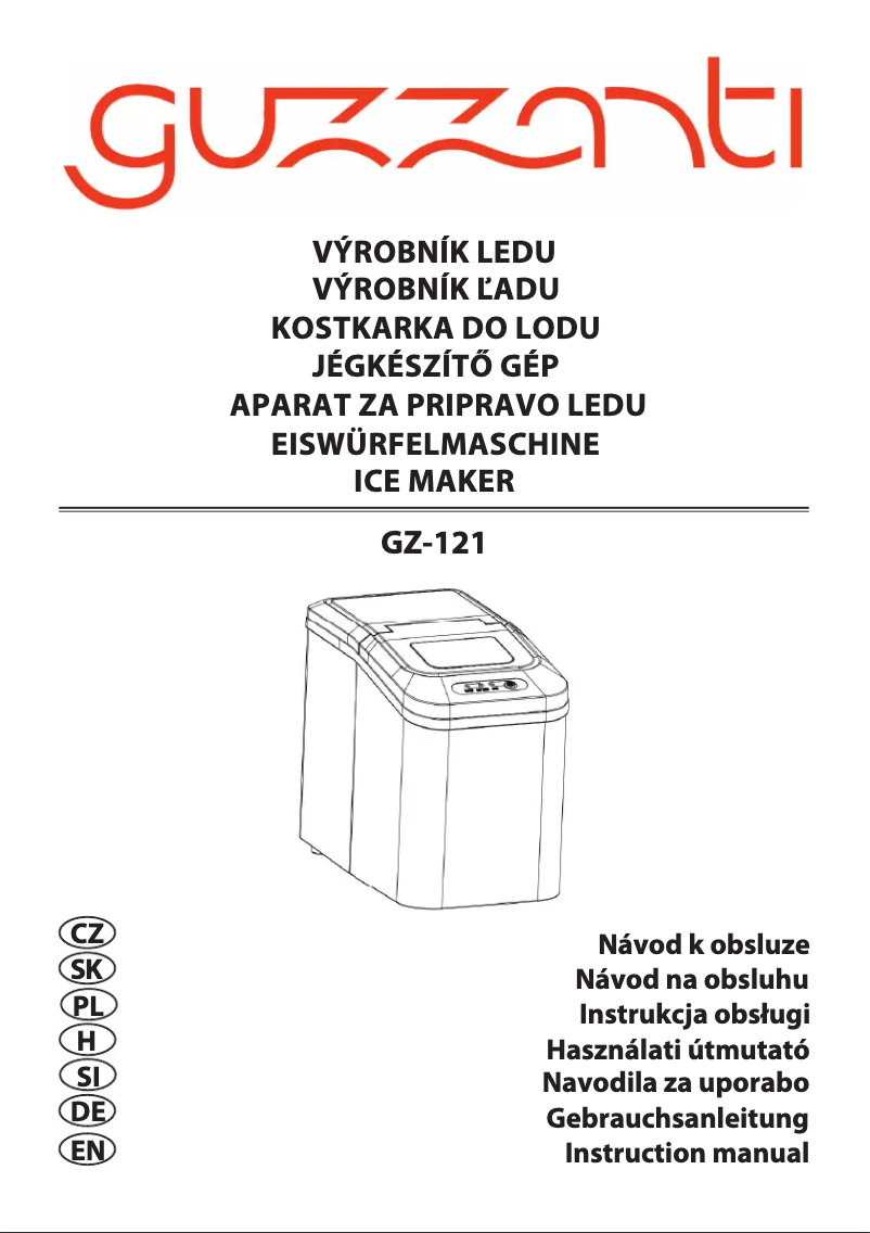 Page 1 de la notice Manuel utilisateur Guzzanti GZ 121