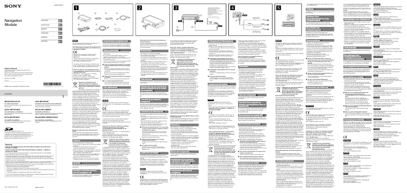 Page 1 de la notice Manuel utilisateur Sony XA-NV400