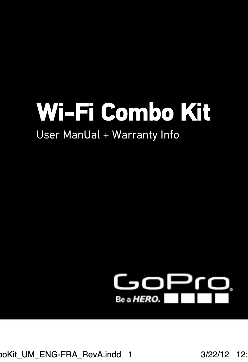 Page 1 de la notice Manuel utilisateur GoPro Wi-Fi Combo Kit
