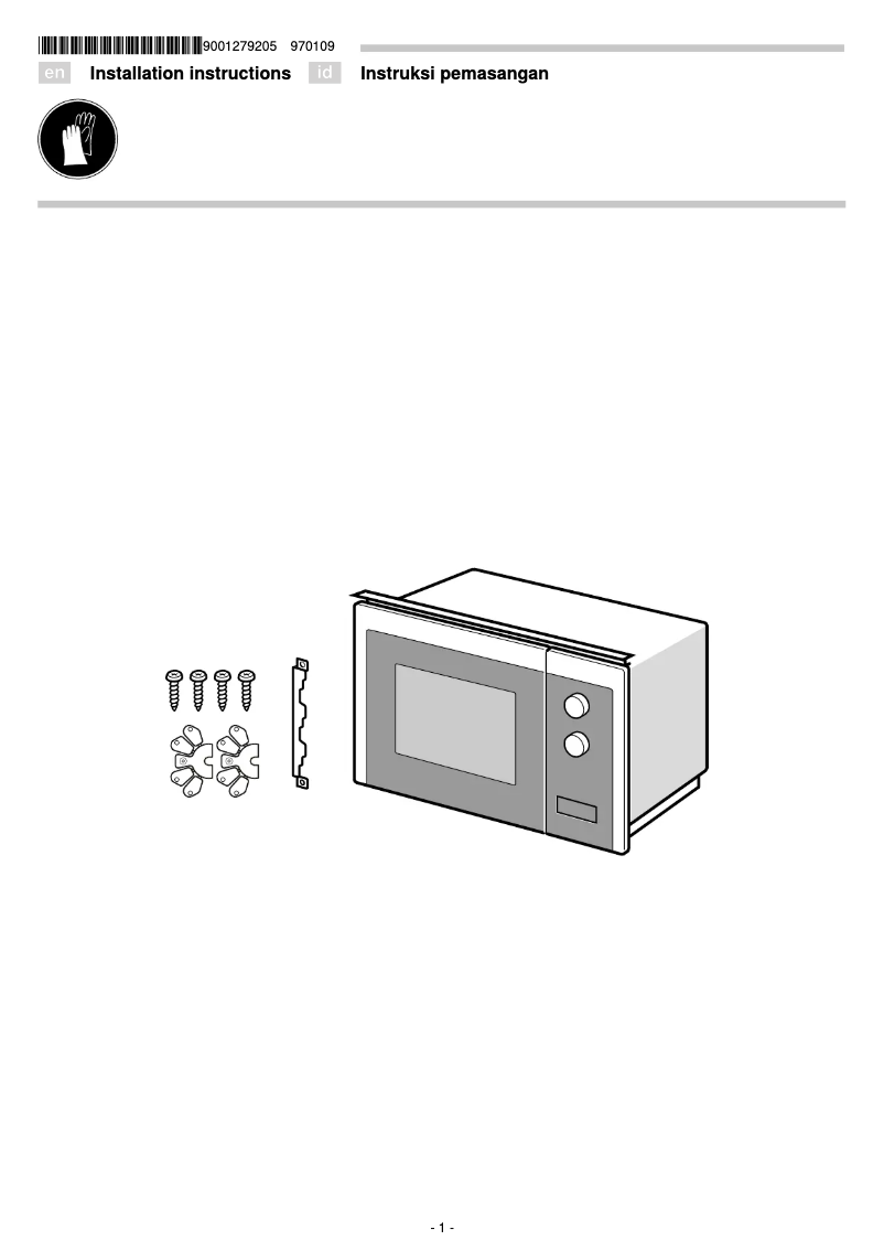 Page n°1 - Guide d'installation Neff HLAGD53N0B
