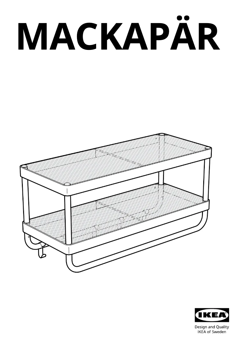 Imagen de la primera página del manual del dispositivo MACKAPÄR 905.309.91