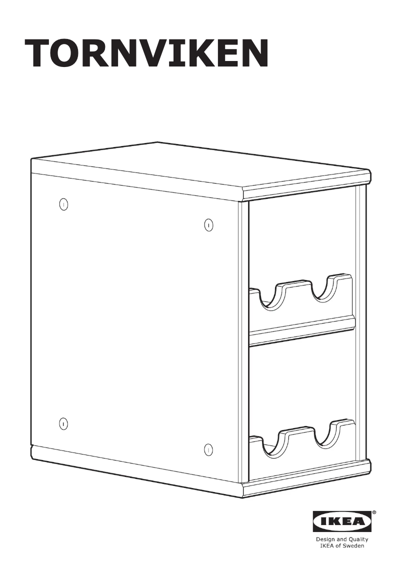 Page 1 de la notice Manuel utilisateur Ikea TORNVIKEN 003.590.32