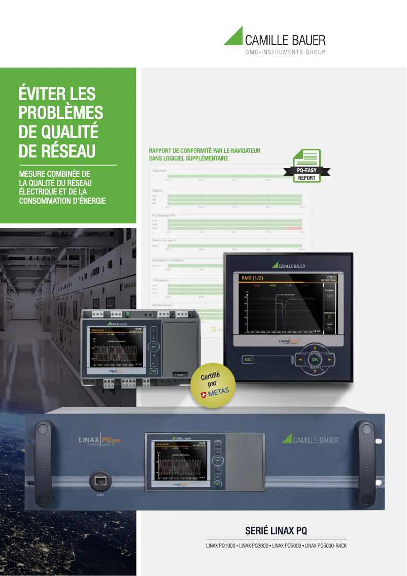 Page n°1 - Brochure Camille Bauer LINAX PQ5000