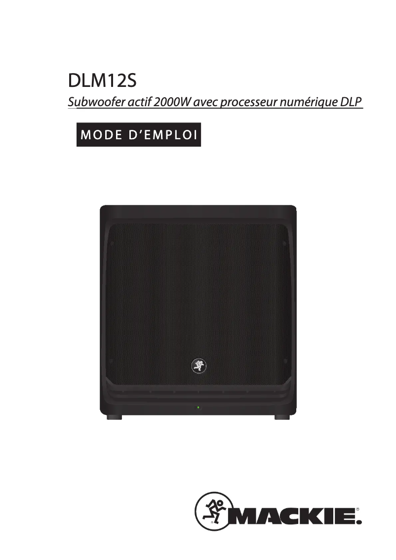 Page 1 of the manual User Manual Mackie DLM12S