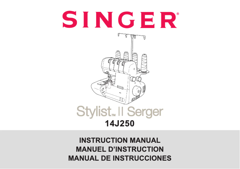 Page n°1 - Manuel utilisateur Singer Stylist II