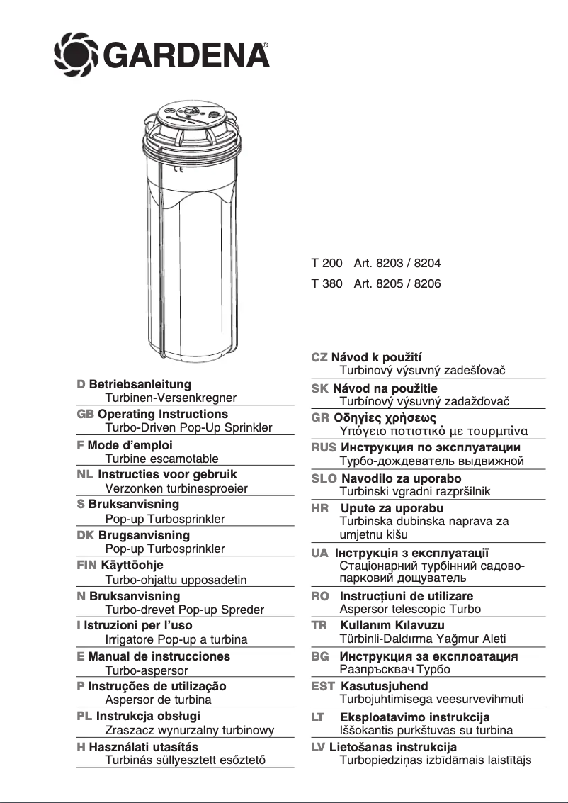 Imagen de la primera página del manual del dispositivo T 380