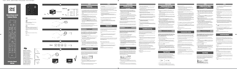 Page 1 de la notice Manuel utilisateur One for all Contour 4 URC 1240