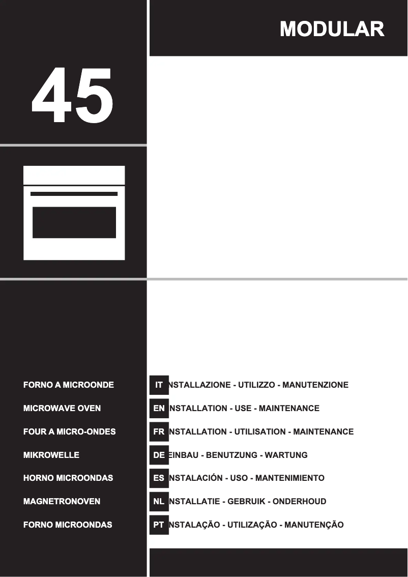 Page n°1 - Manuel utilisateur Ilve ILCM45BV