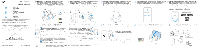 Página 1 del manual Guía de inicio rápido Sennheiser CX Plus True Wireless