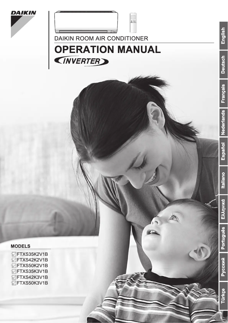 Page 1 de la notice Manuel utilisateur Daikin Inverter FTXS42K2V1B