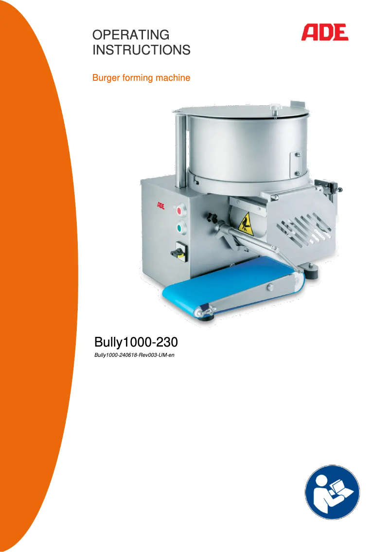 Page 1 de la notice Manuel utilisateur ADE Bully1000-240618