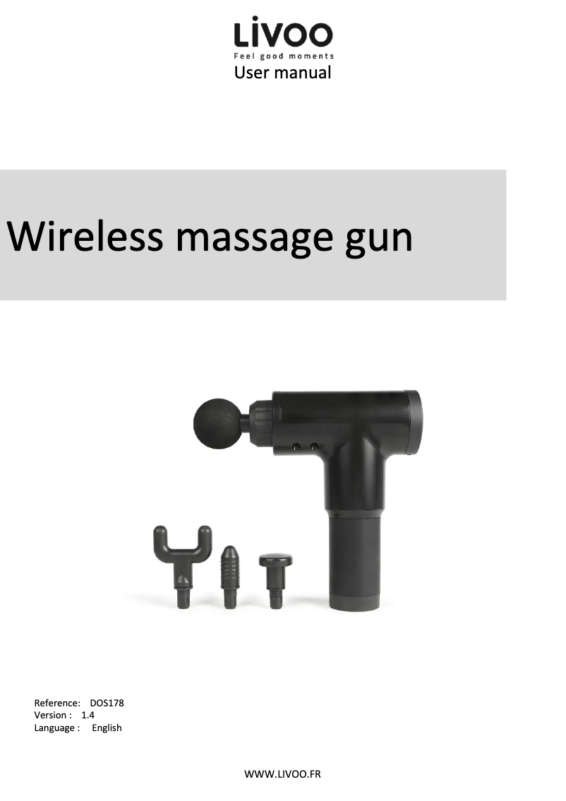 Page 1 de la notice Manuel utilisateur Livoo DOS178
