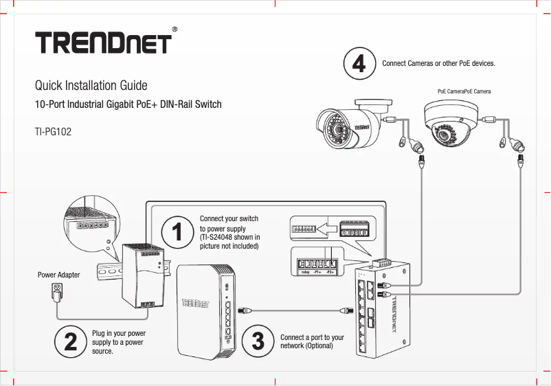 Page n°1 - Manuel utilisateur TRENDnet TI-PG102