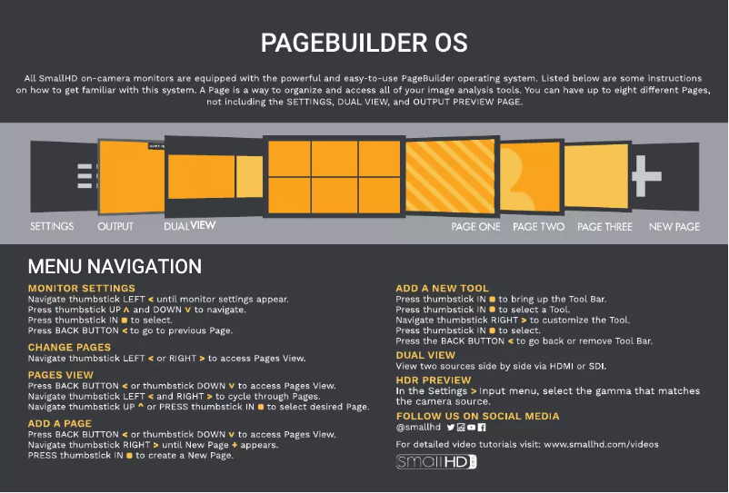 Page 1 de la notice Manuel utilisateur SmallHD 703 UltraBright