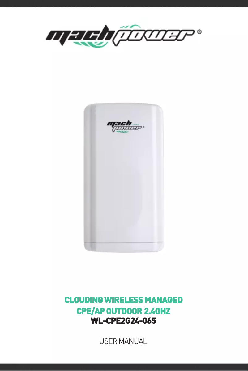 Image de la première page du manuel de l'appareil WL-CPE2G24-065