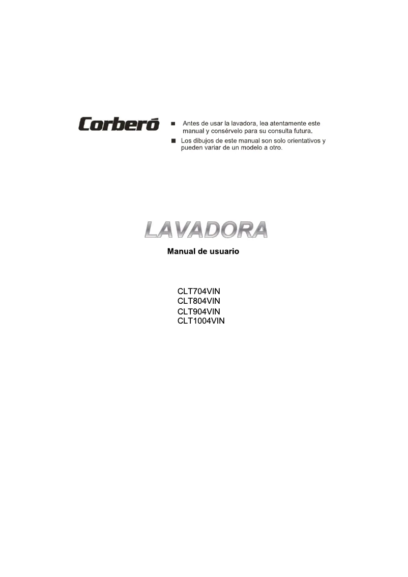 Page n°1 - Manuel utilisateur Corbero CLT1004VIN