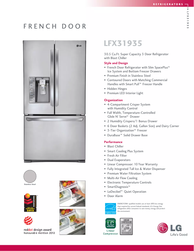 Imagen de la primera página del manual del dispositivo LFX31935ST