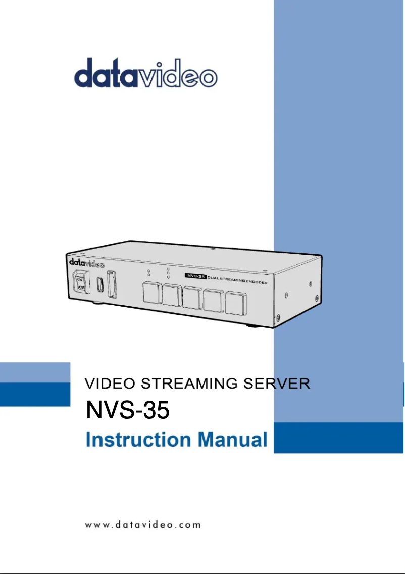 Página 1 del manual Manual de usuario DataVideo NVS-35