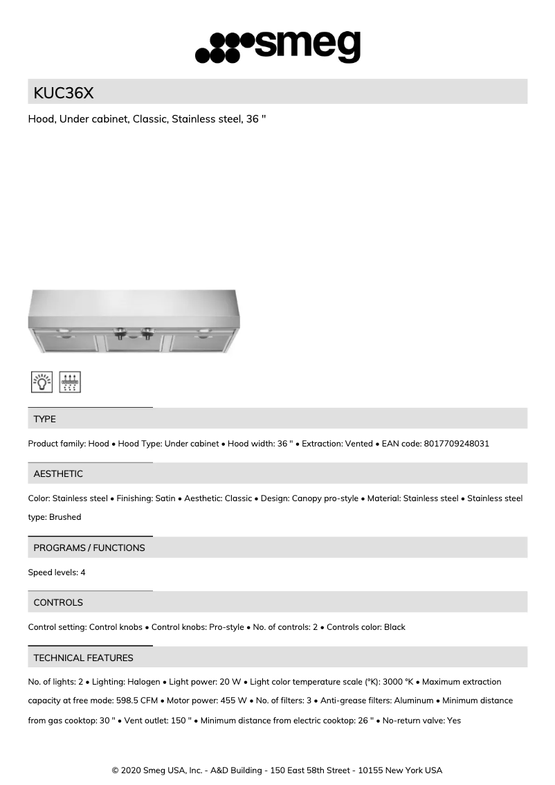 Image de la première page du manuel de l'appareil KUC36X