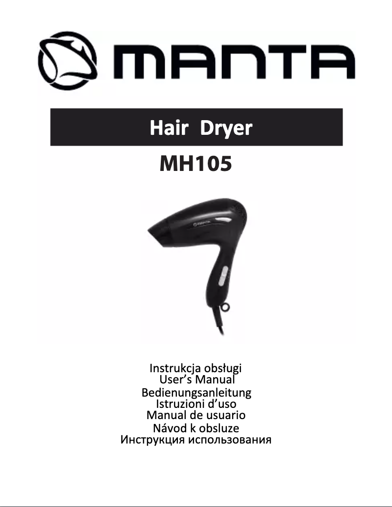 Page n°1 - Manuel utilisateur Manta MH105